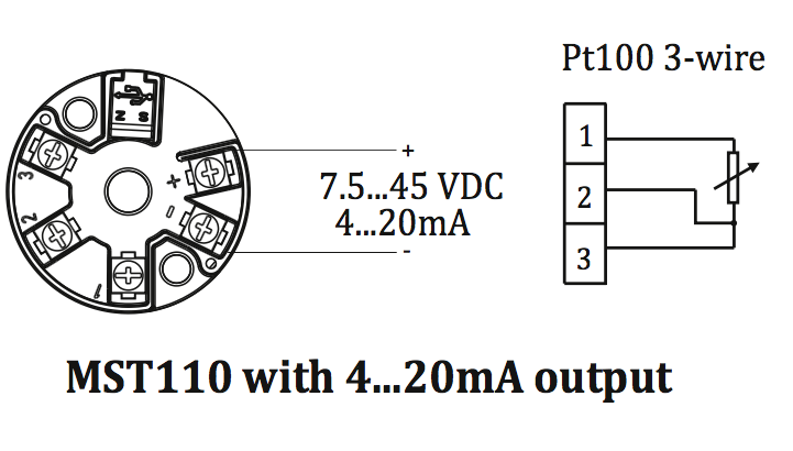 Cách cài đặt thang đo Bộ chuyển đổi tín hiệu điện trở pt100 MST110