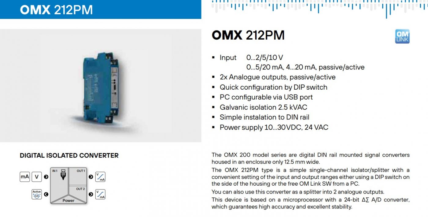 Hình bộ chia dòng OMX212PM